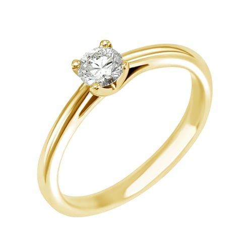 Verlobungsring mit Diamant im Rundschliff Katya