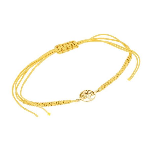 Armband mit einem silbernen Anhänger in Form des Lebensbaums Wicks