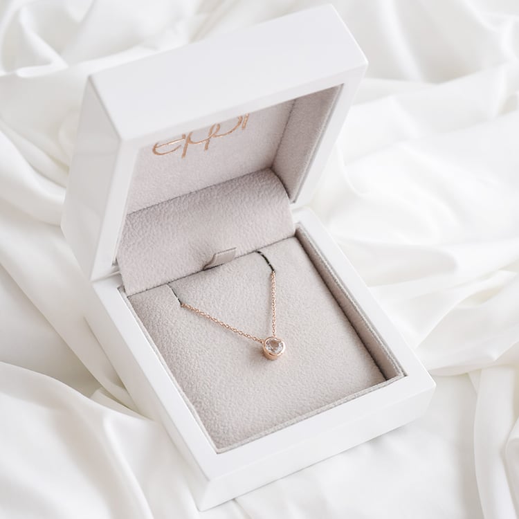 Goldene Kette mit einem IGI-zertifiziertem Lab Grown Diamanten Erin 96923