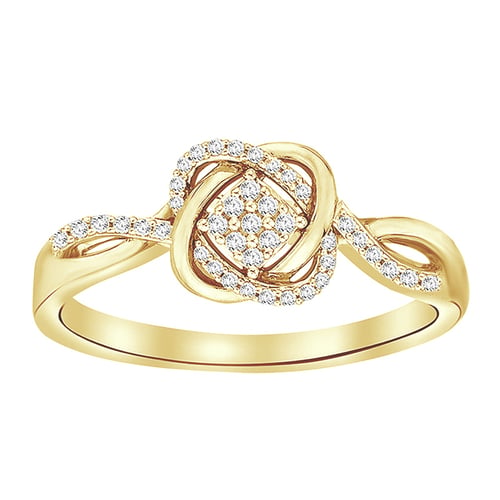 Geflochtener Ring mit Lab Grown Diamanten Ecrin