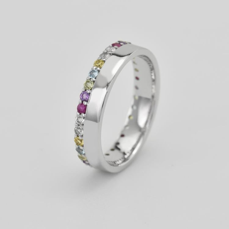 Eternity Ring aus Gold mit Edelsteinen Hevanna 34687