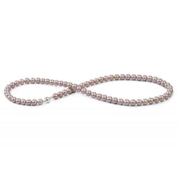 Zarte Perlenkette mit 6-6.50mm Perlen aus Gold Elodie