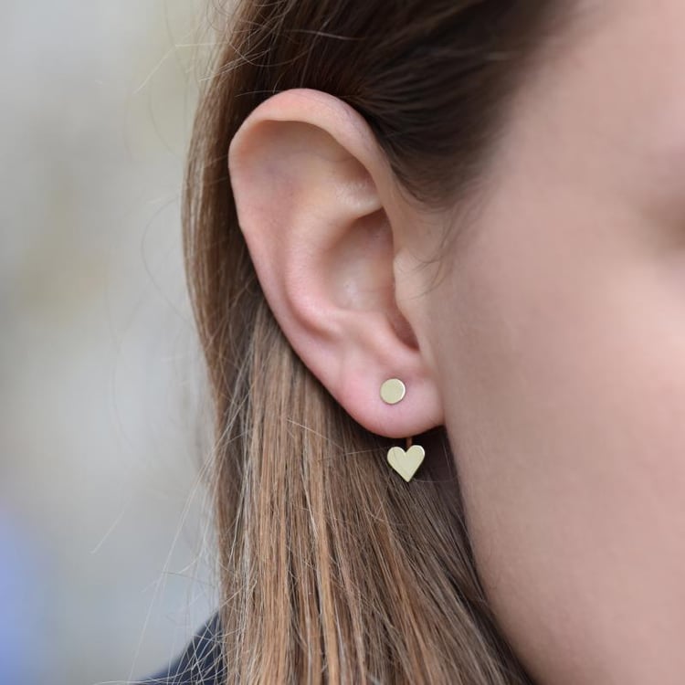 Goldene Ohrringe 16191