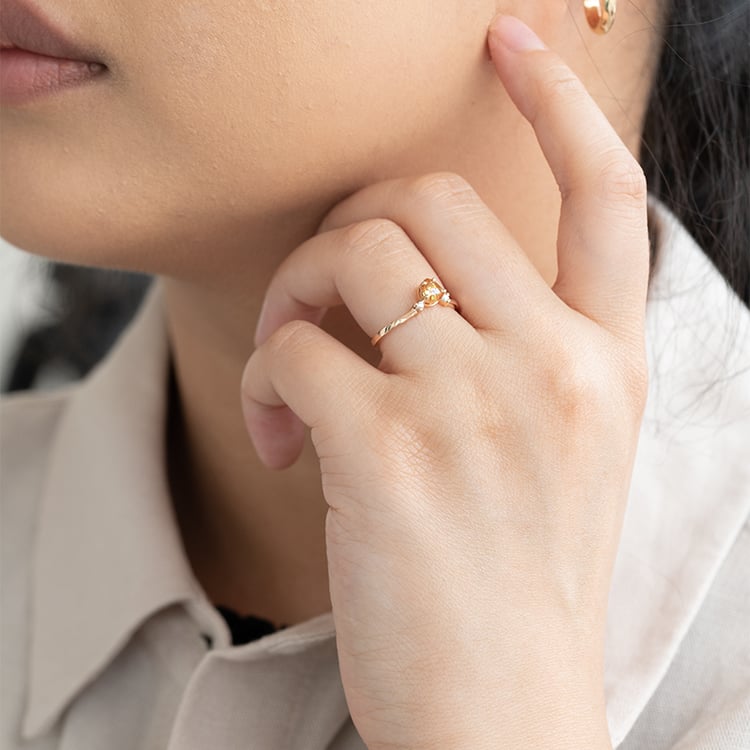 Einzigartiger Ring mit Salt and Pepper Diamant und Lab Grown Diamanten Louisa 124286