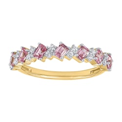 Half-Eternity-Ring aus Gold mit rosa Turmalinen Jamil