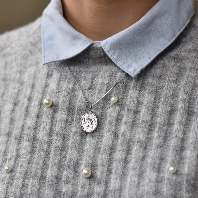 Silberner Talisman heiliger Christopher 26011