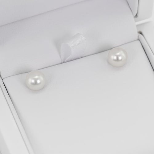 Goldenes Schmuckset mit 7-7.50mm Perlen Doretta