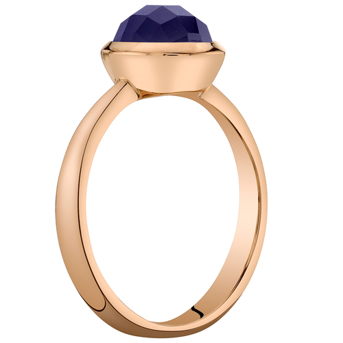 Minimalistischer Goldring mit Saphir Pitie 26020