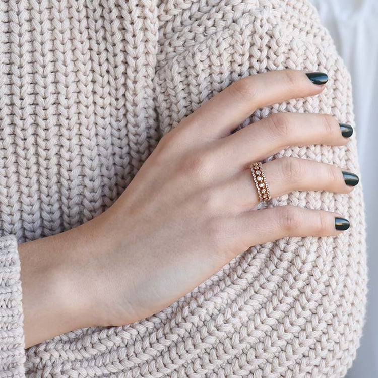 Goldring mit Diamanten 92795