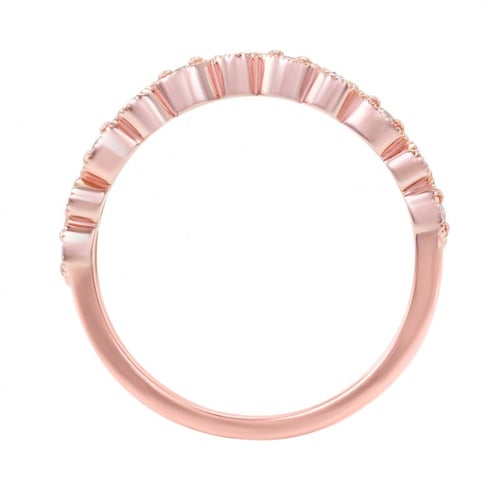 Goldener Memoire Ring mit Diamanten Lorava