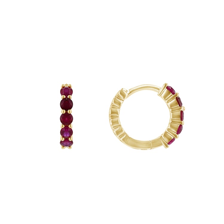 Ringohrringe mit Rubinen Patton 85197