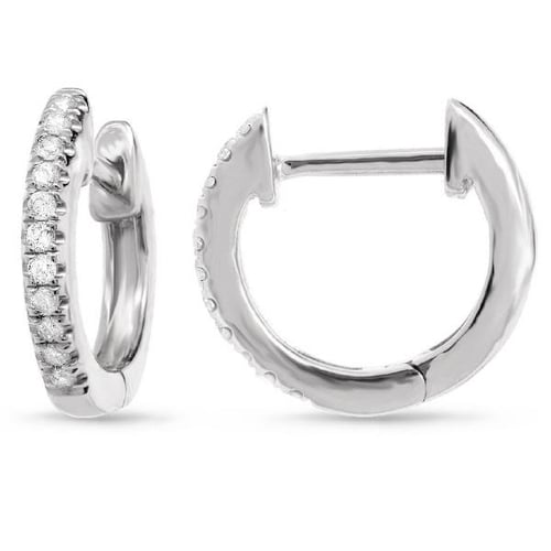 Elegante Gold Creolen mit Diamanten Gomati