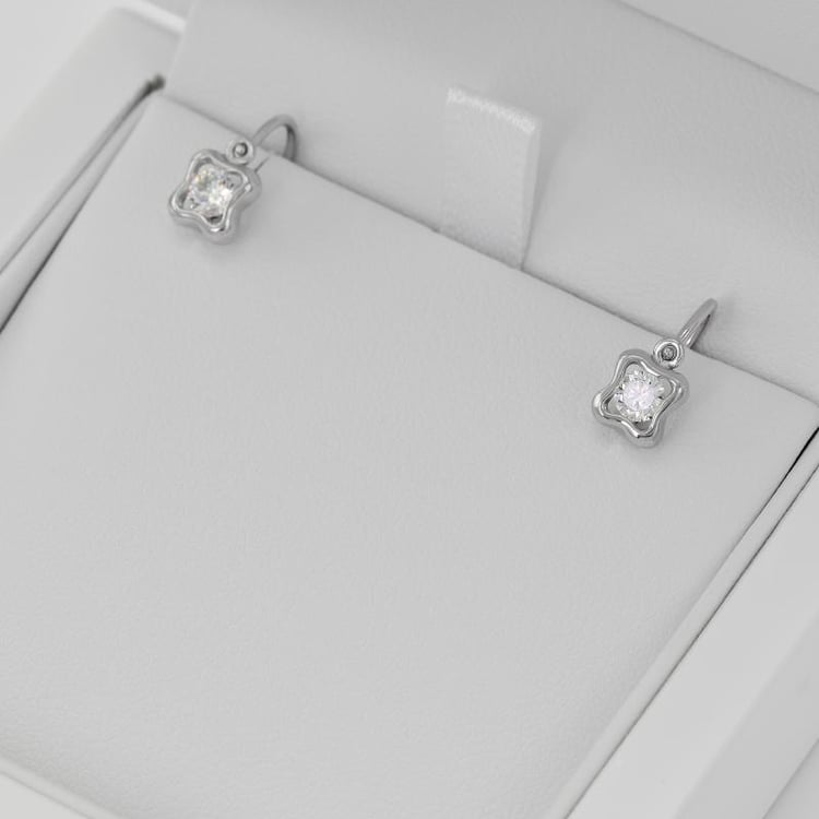 Goldene Kinderohrringe mit Lab Grown Diamanten Karola 145294