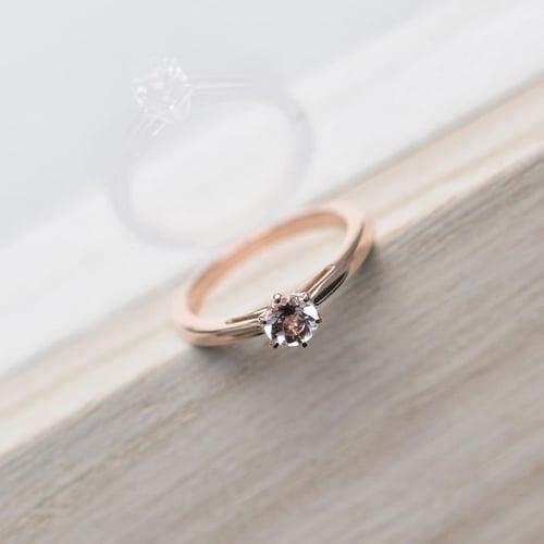 Goldring mit Morganit Rima