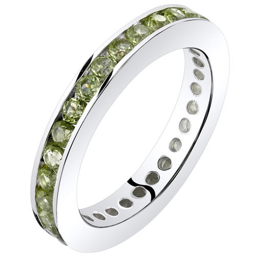 Olivin Eternity-Ring aus Silber Urian