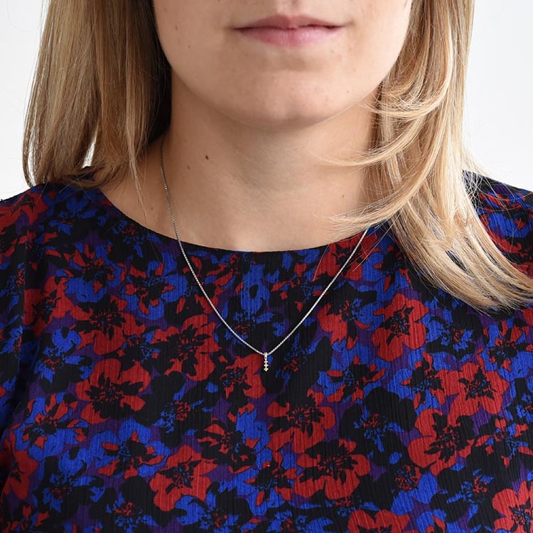 Zarter Anhänger mit gelben Diamanten Zusa 86234