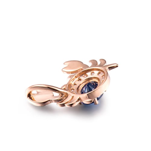 Sternzeichen Anhänger Krebs mit Saphir und Diamant Cangrejo