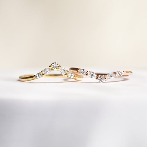 Ring in V-Form mit Lab Grown Diamanten Craig