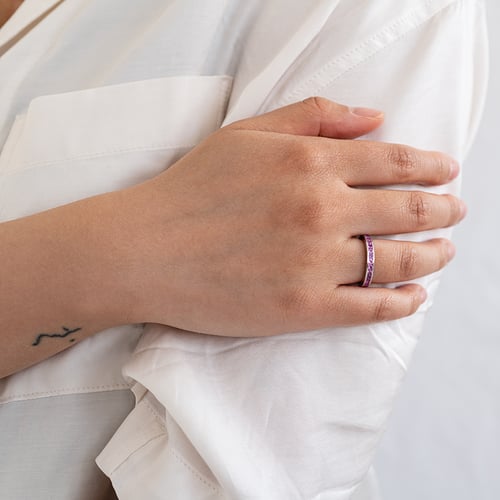 Saphir Memoire-Ring aus Silber Urian