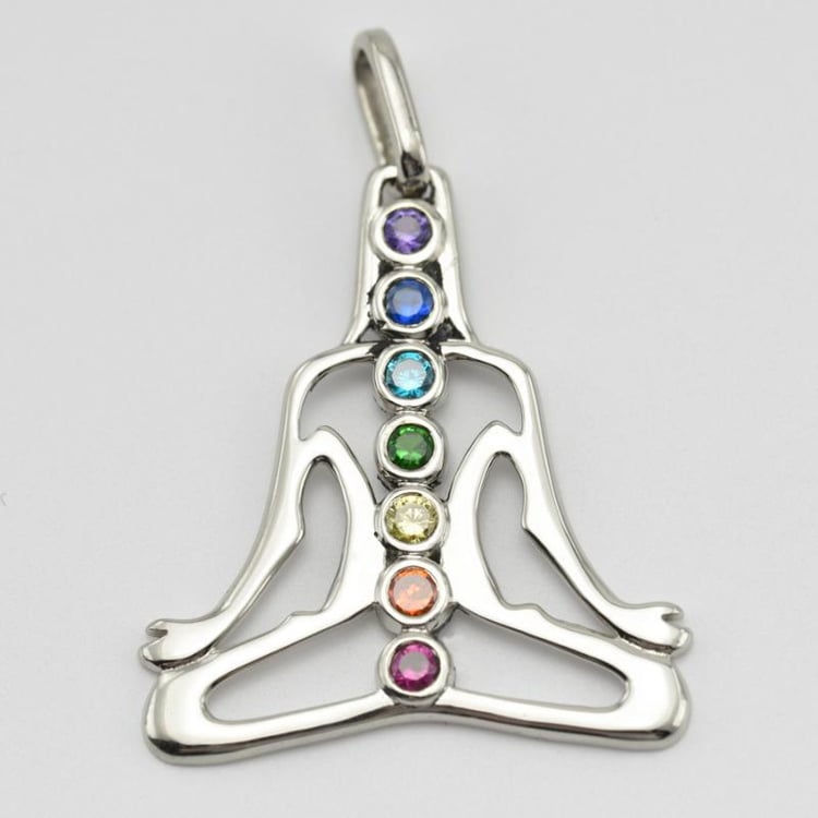 Goldene Yoga Halskette 16714