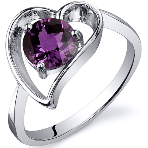 Silberner Ring mit simuliertem Alexandrit Misal