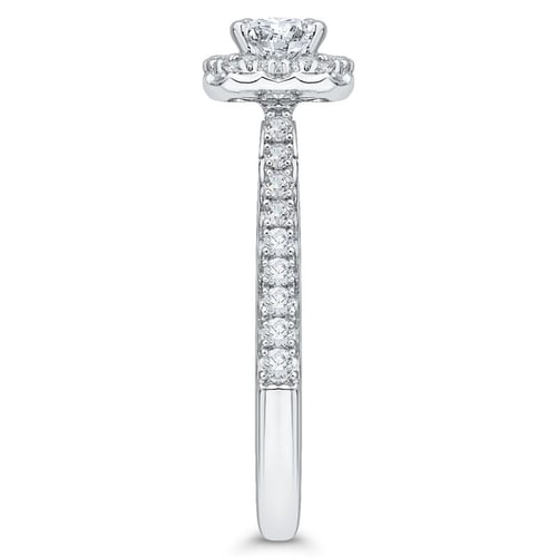 Verlobungsring mit Diamant im Smaragdschliff Farida
