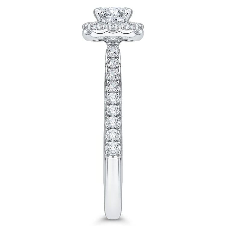 Smaragd-Schliff Diamant in Ring, Seitenansicht 46485