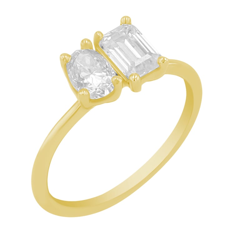 Toi et Moi Verlobungsring mit Moissaniten Luca 110323