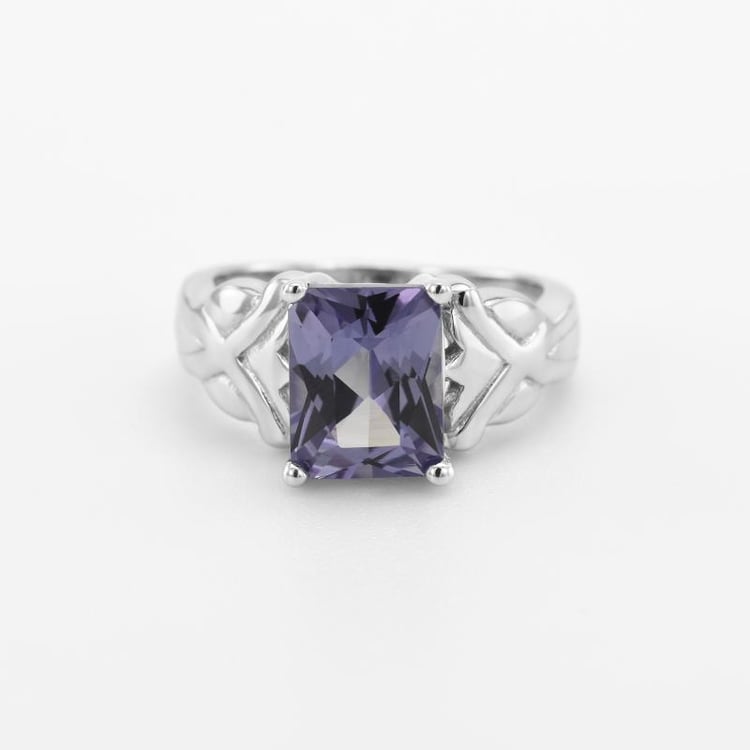 Silberner Ring mit simuliertem Alexandrit Thrud 84170