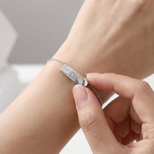 Silbernes Armband Der Kleine Prinz mit einem Kasten