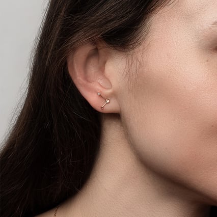 Ohrring mit Sternzeichen Libra