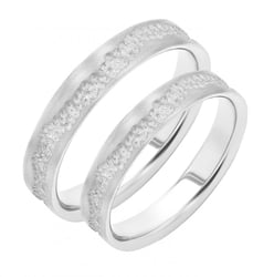 Goldene matte Eheringe Bobble