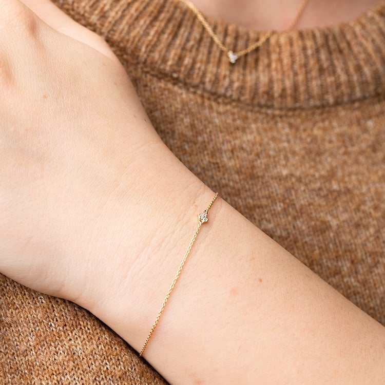 Armband mit drei Lab Grown Diamanten Foley 147711