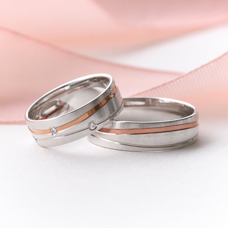 Zarte Eheringe mit Diamanten Jarred 77794