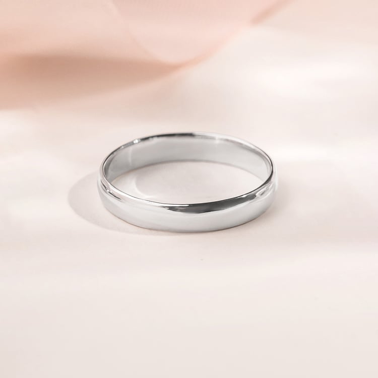 Abgerundete Platin-Eheringe Ebie 157804