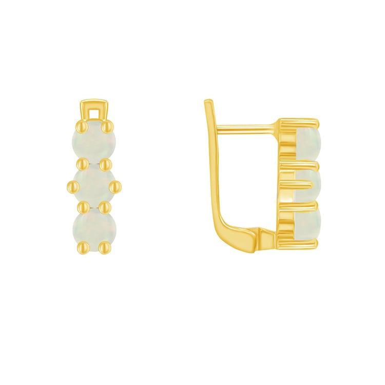 Moderne Ohrhänger aus Silber mit natürlichen Opalen Miuccia 48218