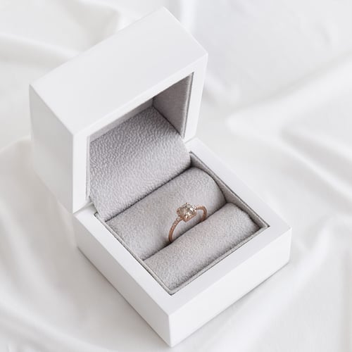 Außergewöhnlicher Ring mit Salt and Pepper Diamant Korey