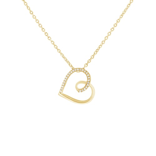 Kette mit romantischem Anhänger mit Diamanten Mariano