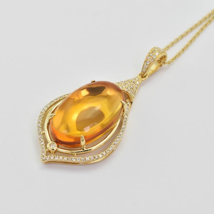 Citrinkette aus Gold 5241