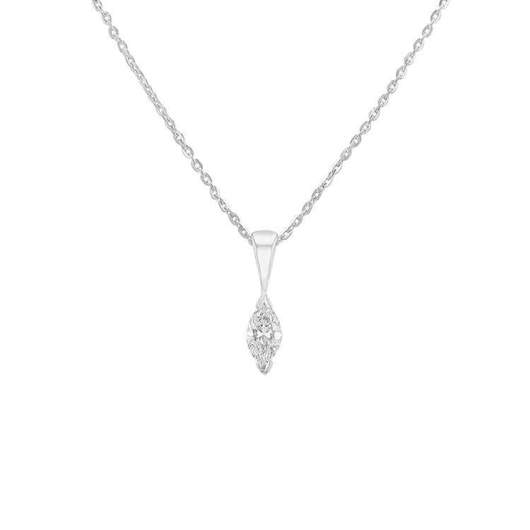 Goldkette mit 0.22ct GIA zertifiziertem Marquise Diamant Maja