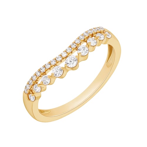 Ringset mit Diamant Ihrer Wahl Hebe