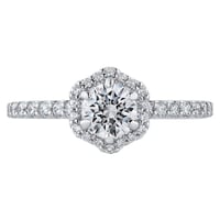 Verlobungsring im Halo-Stil mit Lab Grown Diamanten Primrose