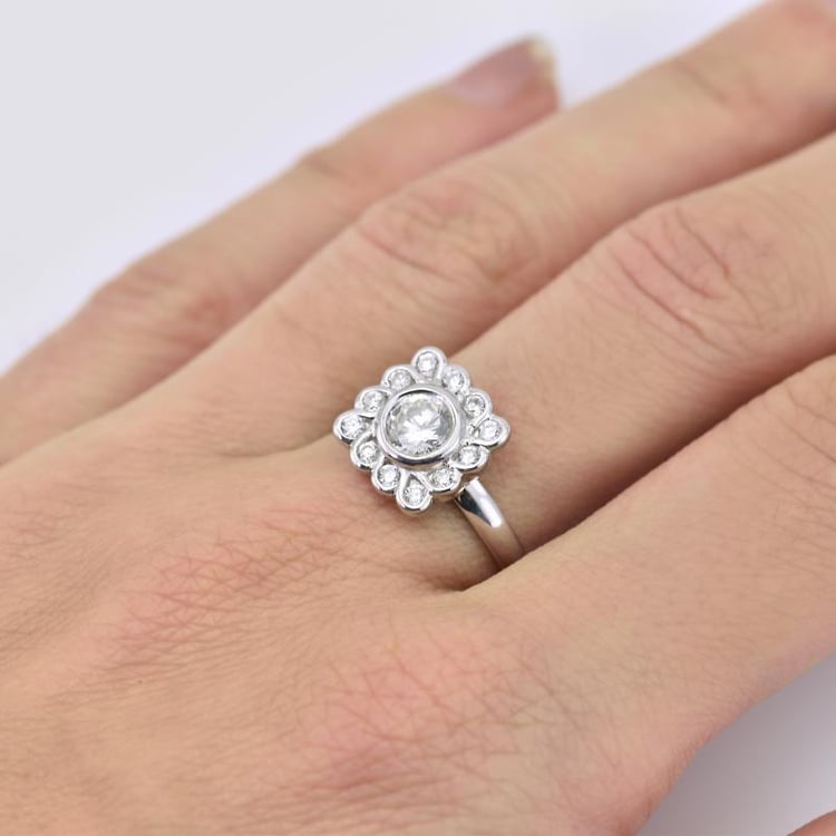 Diamantring aus Gold 17419