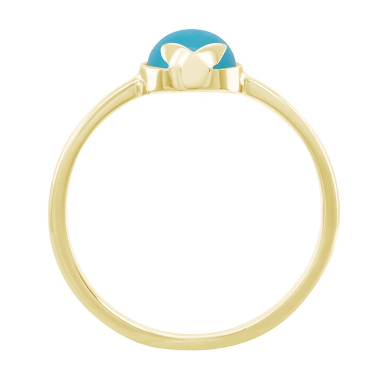 Goldring mit Türkis 41399