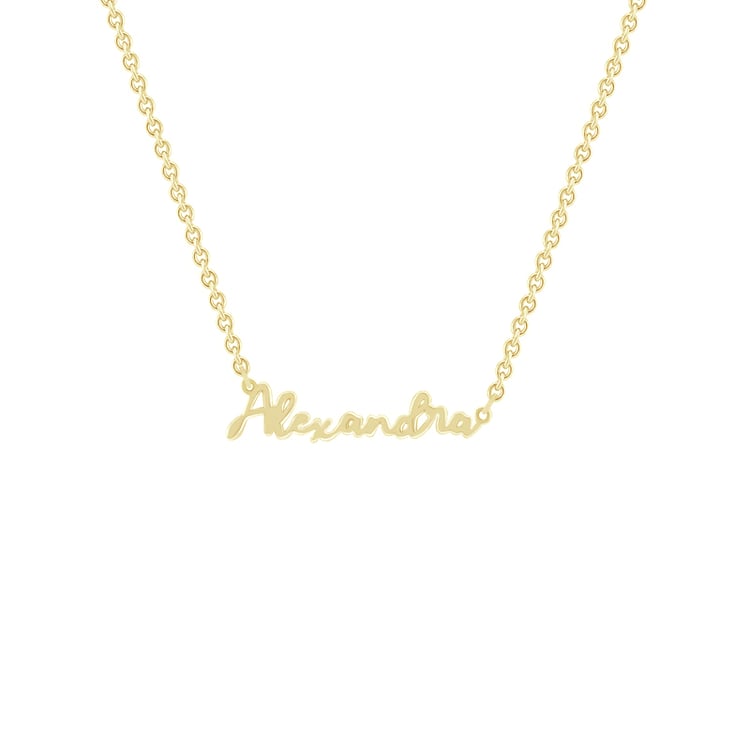 Silberne Namenskette mit Gravur Ihrer Wahl Amael 83765