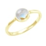 Goldener Ring mit Cabochon Mondstein Yana