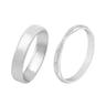 Schmaler Eternity-Ring mit Lab Grown Diamanten und ein breiter Komfort-Ring Garcia