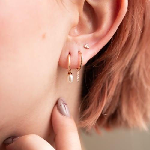 Piercing Ohrring mit Lab Grown Diamanten Masha