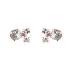 Cluster-Ohrringe mit Salt and Pepper Diamanten Kerrie