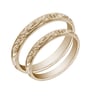Eheringe aus Gold mit Zweig-Gravur Matu
